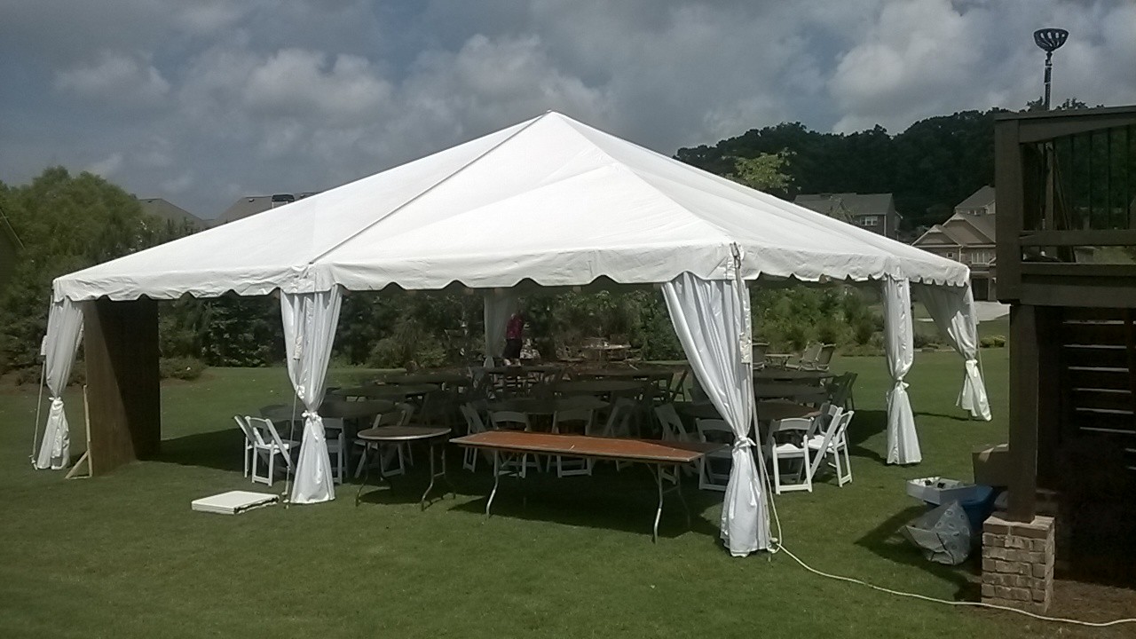 30 X 30 Frame Tent (Installed) - Rent-All Plaza of Kennesaw